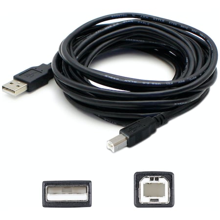 Add-On Addon 5 Pack Of 4.57M (15.00Ft) Usb 2.0 (A) Male To Usb 2.0 (B), PK5 USBEXTAB15-5PK
